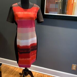 Reed stripe scuba midi dress, medium